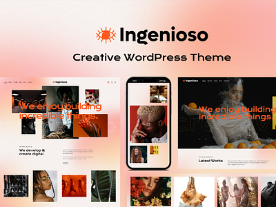 Ingenioso - Creative WordPress Theme blog design illustration logo web design webdesign wordpress wordpress design wordpress theme wordpress themes