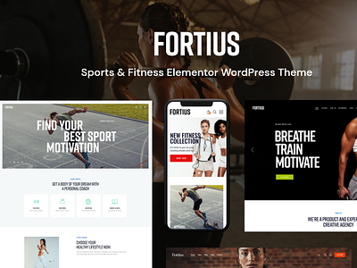 Fortius - Sports & Fitness Elementor WordPress Theme