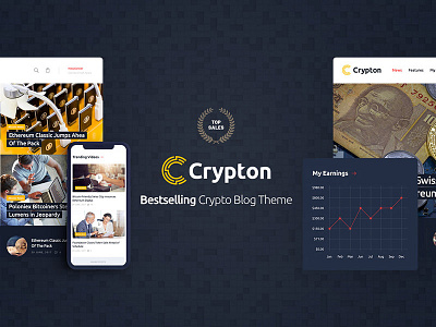 Crypton | Cryptocurrency & Mining WP Theme bitcoin crypto currency mining mining farm wordpress design wordpress site wordpress theme