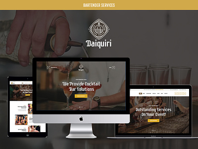 Daiquiri | Bartender Services & Catering WP Theme anniversary banquet bartender bartender services wordpress bartending birthday catering wordpress theme wordpress wordpress theme