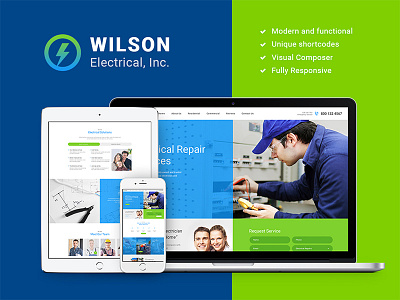 Wilson Electrical – Repair and Maintenance Services WP Theme