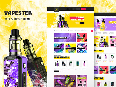 Vapester | Creative Vape Shop WooCommerce Theme web design webdesign woocommerce wordpress wordpress theme wordpress themes