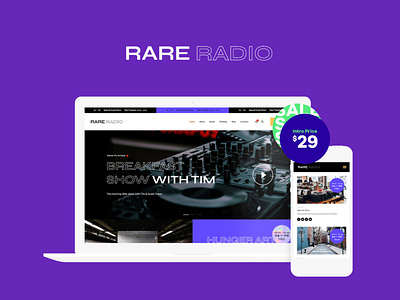 Rare Radio | Online Music WordPress Theme blog blog wordpress theme blogging business web design webdesign wordpress wordpress design wordpress theme wordpress themes