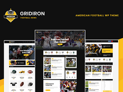 Gridiron | American Football & NFL Team WordPress Theme