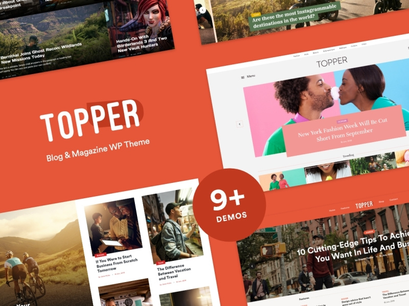 Topper – Ultimate One-Stop WordPress Blog Theme for $5! by ThemeRex on ...