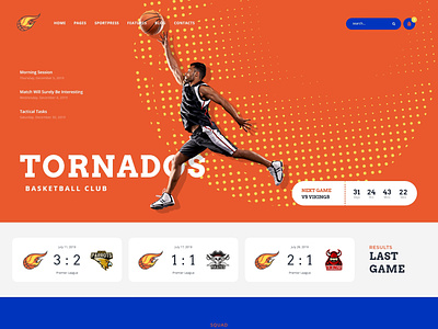 Tornados | Basketball WordPress Theme