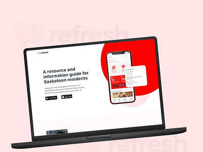 refresh Web design landing page product design ui uiux user experience user interface