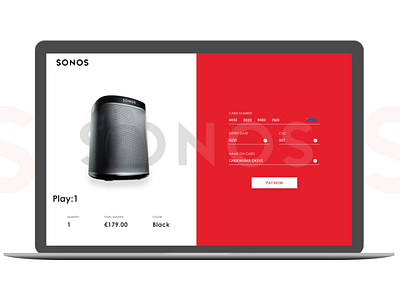 Daily UI 2 - Checkout Page dailyui landing page nigeria product design sonos ui uiux user interface ux