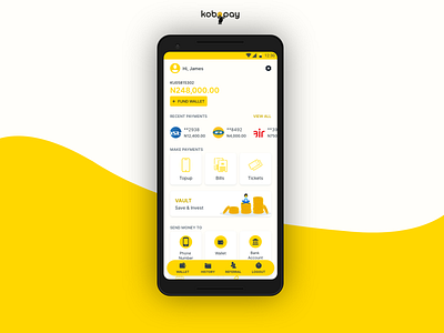 Kobopay Home design mobile design product design uiux user interface