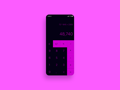 Daily UI 4 - Calculator dailyui mobile design product design ui uiux user experience user interface