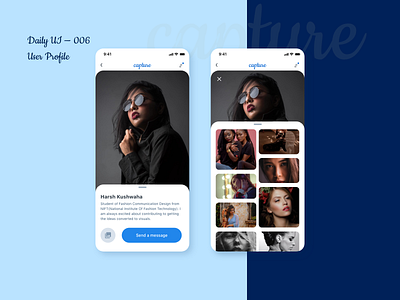 Daily UI 006 - User Profile dailyui design mobile design product design ui uichallenge uiux user experience user interface ux