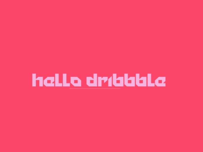 Hello Dribbble debut gif hello dribbble hellodribbble minnesota mn mpls pink sawyer