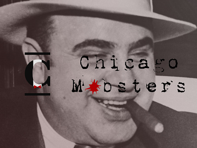 Chicago Mobsters blood c chicago logo minneapolis minnesota mn mob sawyer sports swm xfl