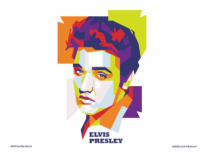 Elvis Presley artwork elvis elvis presley illustration music musician pop art popart popular portrait portrait illustration rock wpap