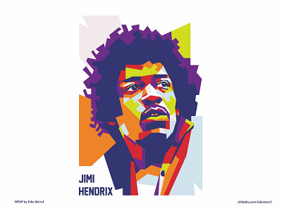 Jimi Hendrix Pop Art Portrait america american artwork celebrities guitar guitarist illustration influencer jimi hendrix music musician pop art popart popular portrait portrait illustration rock singer songwriter wpap