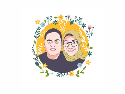 Couple Portrait Illustration