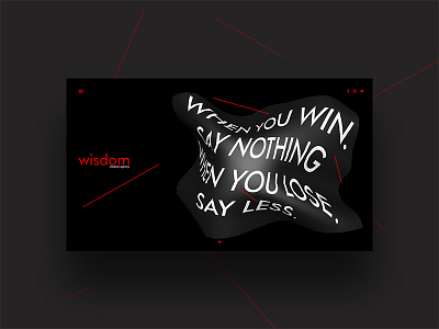 wisdom | landing page adobe xd ui web design