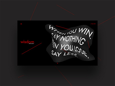 wisdom | landing page