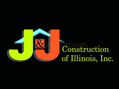 J&J Construction branding illustration illustrator logo typography vector