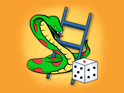 Snake and ladder game logo andriod andriodapplogo andriodapplogo digital illustration game gamelogo illustration illustrator logo logodesign