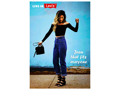 Levis jeans teaser ad advertising flyer jeans levis photoshop teaser