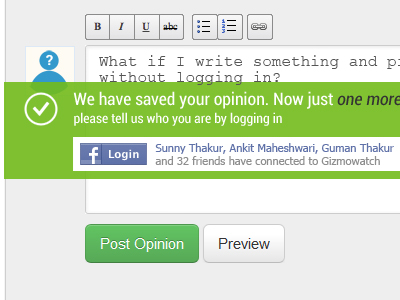 Comment Login Error By Arun Kumar Dadhwal On Dribbble