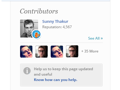 Contributor Section