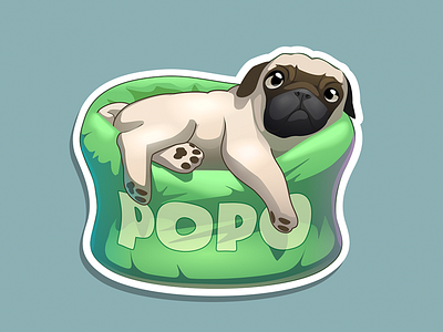 Popo dog popo vector