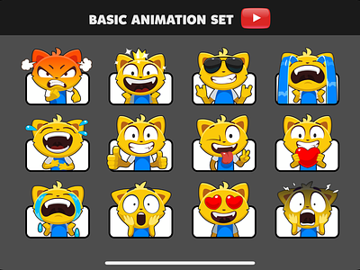 Emoji animation set emoji