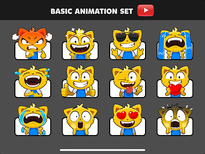 Emoji animation set