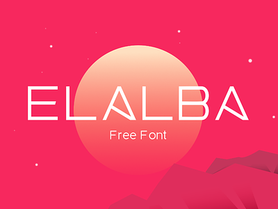 Elalba Free Font font minimal sans typography