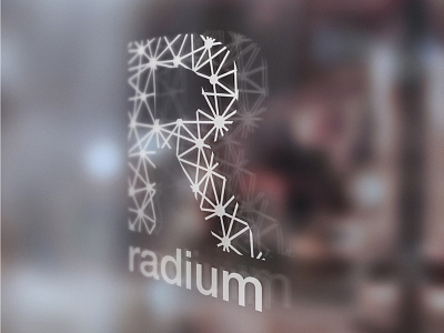 Radium Branding data flat illustration illustrator logo minimal simple