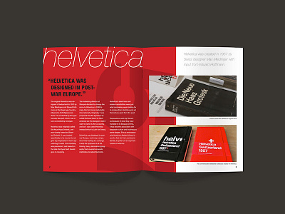 Helvetica Neue Brochure + Posters brochure helvetica helvetica neue indesign layout poster red switzerland type type specimen typography