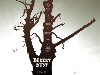 Desert Dust Dribbble desert dust handrendered type poster short film western
