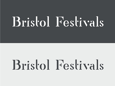 Bristol Festivals logo bristol custom festival logo serif