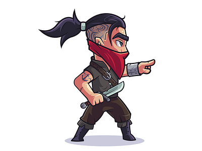 Rebels: Ulvar art bandit character character design chief creative design fantasy flat illustration illustrator knfe tattoo thief vector