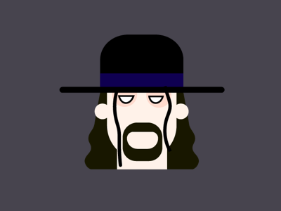 The Undertaker 90s characters illustration the undertaker wwf