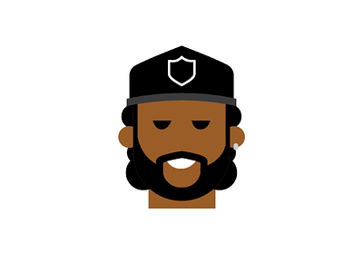 Ice Cube 90s characters hiphop ice cube illustration