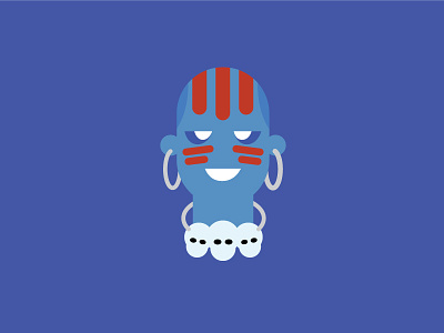 Dhalsim – Player 2 blue character design cute dhalsim flat colour illustration product designer typography retro street fighter vector