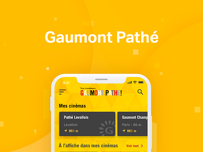 Gaumont Pathe App app cinema gaumont iphone x iphonex pathé