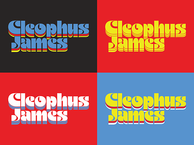 Cleophus James Logos — In Progress band merch branding design identity design logo music richmond typography