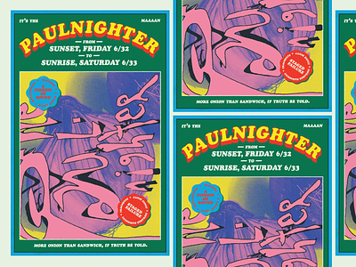 Paulnighter Poster design flyer gig poster graphic design music richmond typography