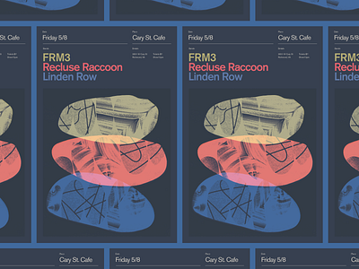 FRM3 Gig Poster flyer gig poster graphic design music richmond rva typography