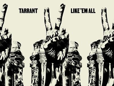 Tarrant Single Artwork Sneak album art design graphic design music richmond stencil typography