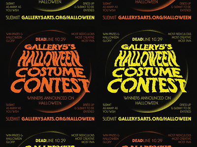 Halloween Costume Contest Graphics costume design graphic design halloween richmond spooky