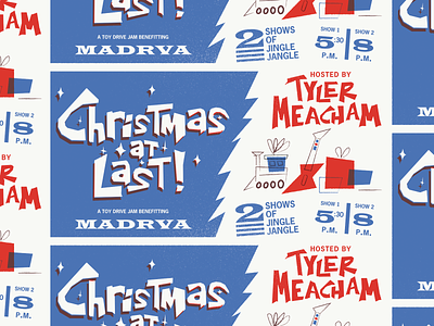 Christmas at Last! christmas design flyer gig poster illustration music rankin bass richmond rva typography