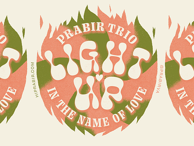 Prabir Trio Stickers: In Progress cannabis design graphic design marijuana music psychedelic richmond rva typography