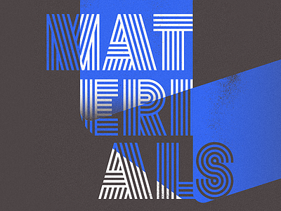 In progress: Materials Graphics