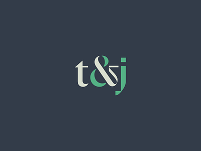 In Progress: T&J monograms brand identity branding design logo monogram richmond vector