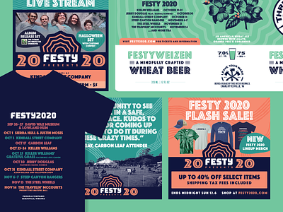 Festy Brand Applications design festival festival poster music typography
